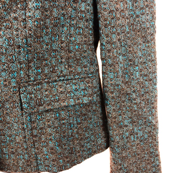 Sigrid Olsen tweed jacket button front pockets 6 - Picture 3 of 8